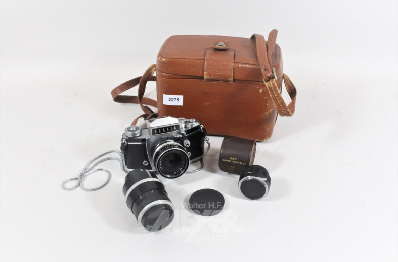 Vintage Fotokamera EXAKTA mit Tasche