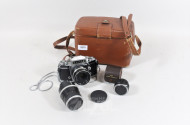 Vintage Fotokamera EXAKTA mit Tasche