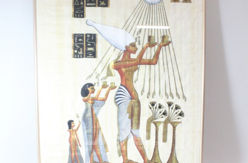 4 versch. Bilder ''ägyptische Szene,