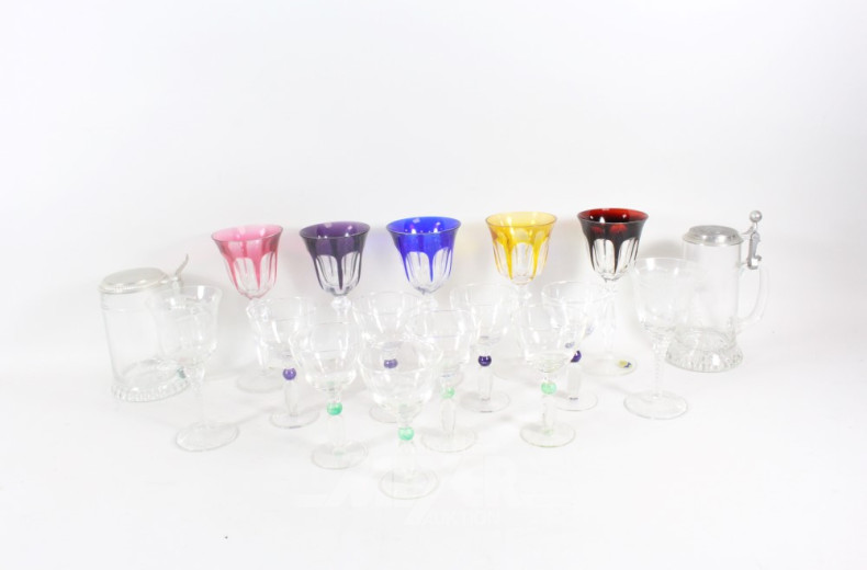Posten Glas u. Kristall, u.a.: