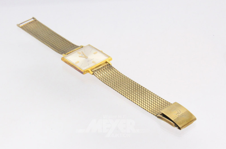 Armbanduhr mit Armband, 333er GG,
