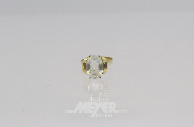 Damenring, 585er GG, besetzt mit