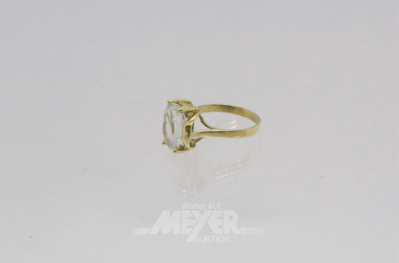 Damenring, 585er GG, besetzt mit