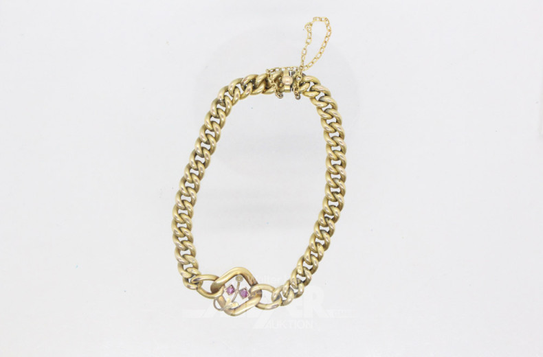 Panzerarmband, vergoldet