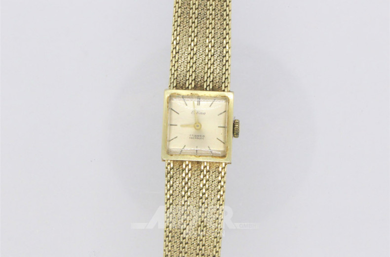Damenarmbanduhr ESTIMA, 585er GG,