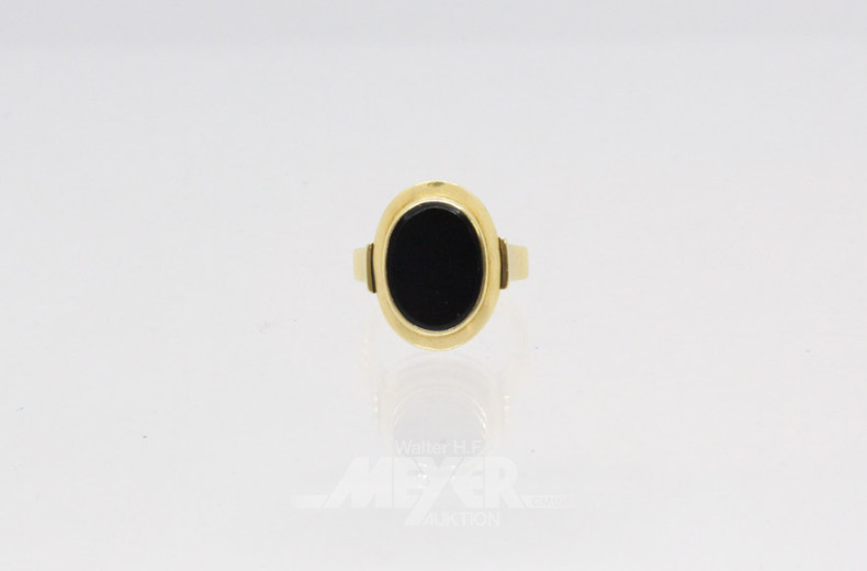 Damenring, 585er GG, besetzt mit