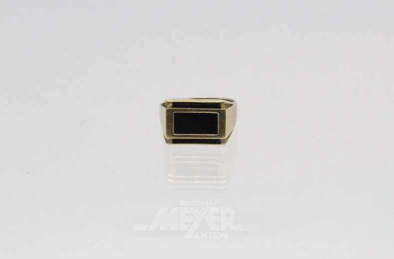 Herrenring, 333er GG, besetzt mit