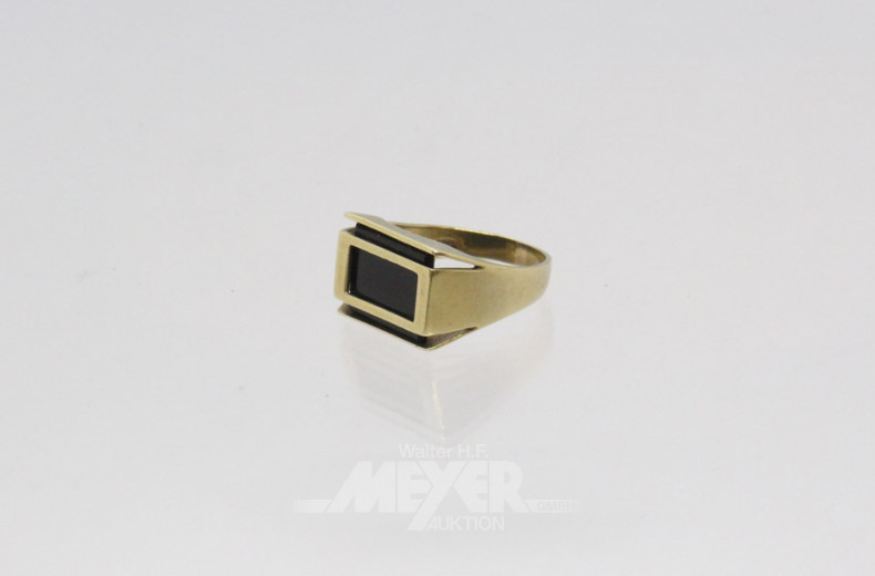 Herrenring, 333er GG, besetzt mit