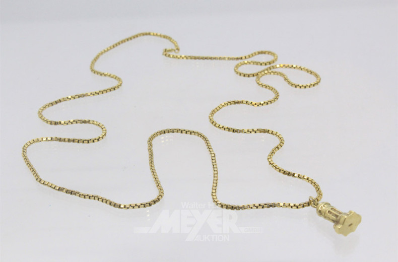 Kette, 585er GG mit 1 Anhänger,