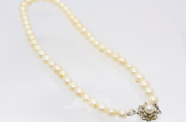 Zuchtperlenkette mit WG-Schließe,