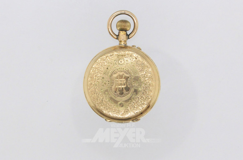 Anhänger-Uhr, 585er GG,