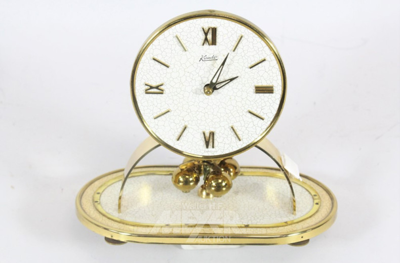 Tischuhr KIENZLE, mit Glassturz