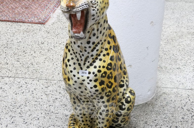 gr. Keramikfigur ''Leopard''
