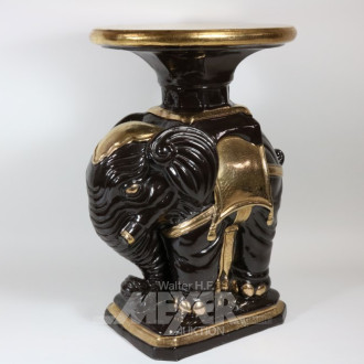 Keramik-Lampentisch ''Elefant''