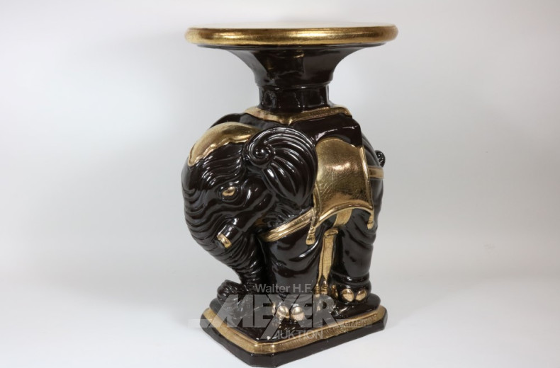 Keramik-Lampentisch ''Elefant''