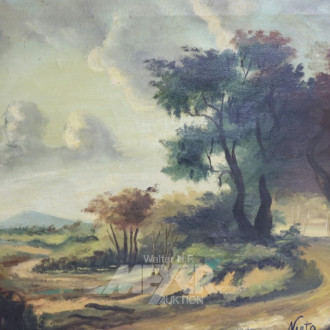 Gemälde ''Landschaft'' r. u. bez. Nieto,