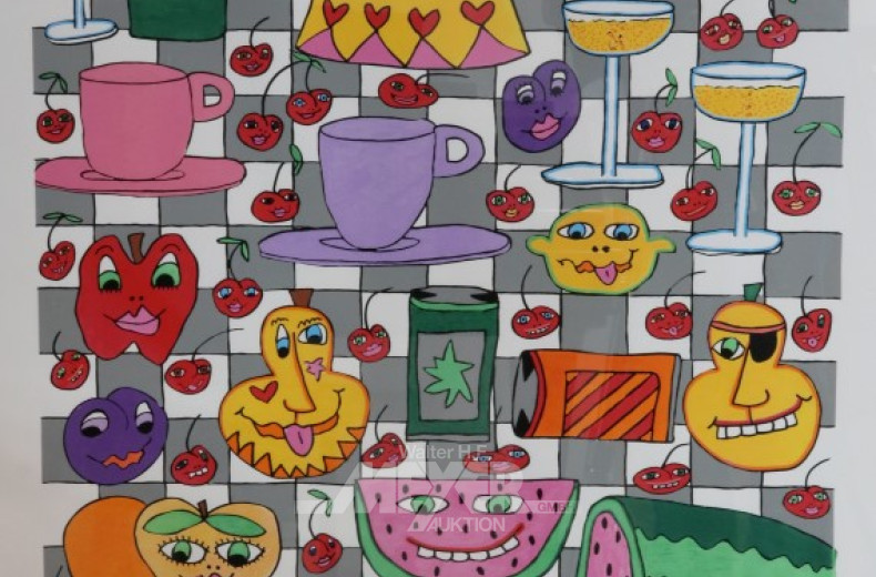 gr. Druck nach James Rizzi,