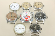 Schmuckbox mit 8 Armbanduhren, Vintage,