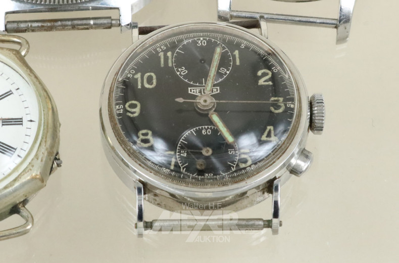 Schmuckbox mit 8 Armbanduhren, Vintage,