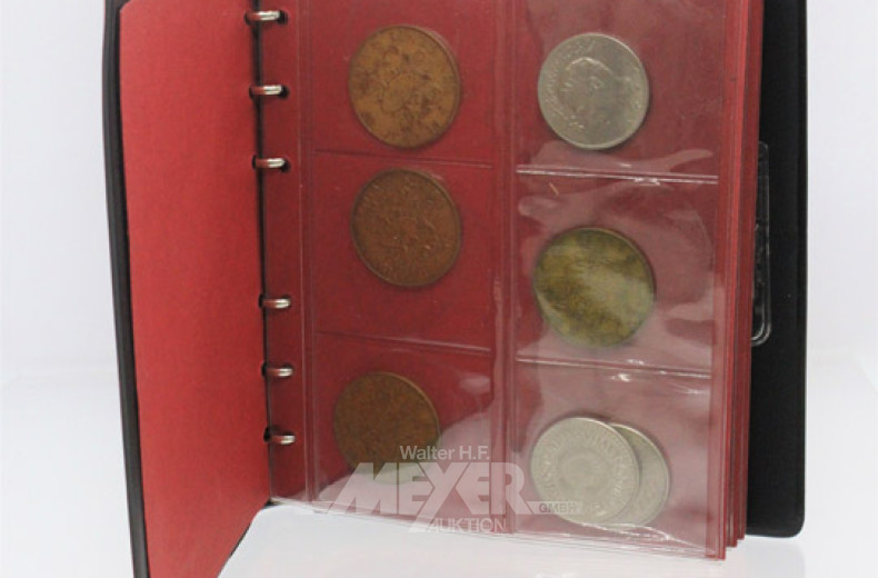 Mini-Münz-Album mit Kurs-u. Andenken