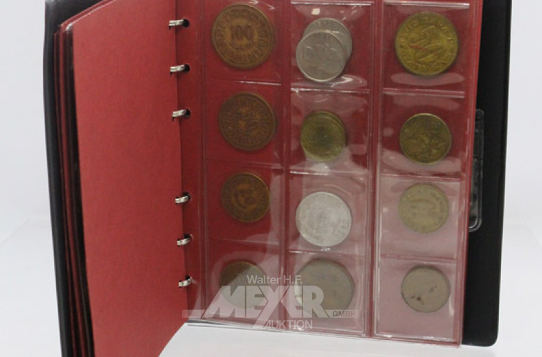 Mini-Münz-Album mit Kurs-u. Andenken