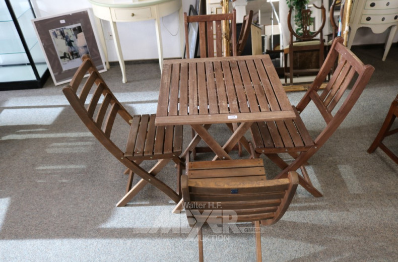 kl. Gartensitzgruppe mit Tisch, 5-tlg.