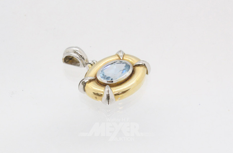 Anhänger, 585er GG/WG, besetzt mit