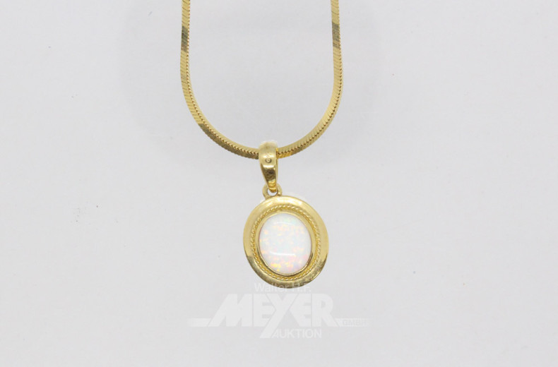 Schmuck-Set, 585er GG, best. aus: