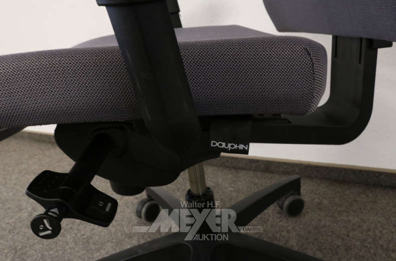 Armlehnen-Bürodrehstuhl DAUPHIN, Bezug