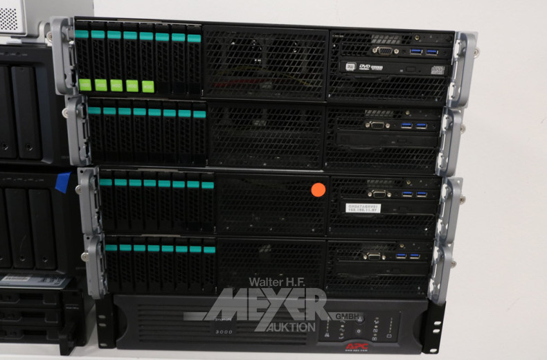 Server best. aus: 5 Festplatten Racks