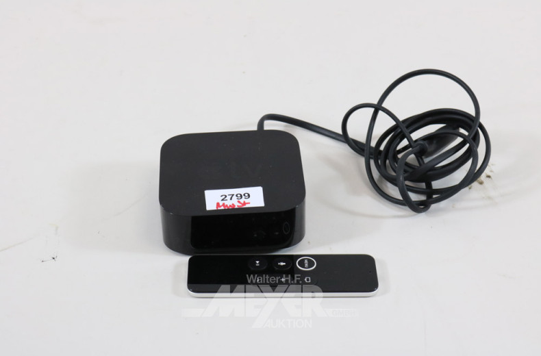 Apple-TV, schwarz,