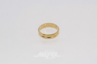 Trauring, 585er GG, ca. 6 g.
