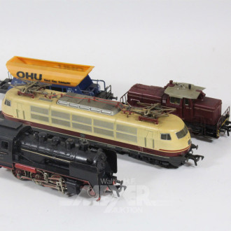 Posten div. Lokomotiven, Waggons