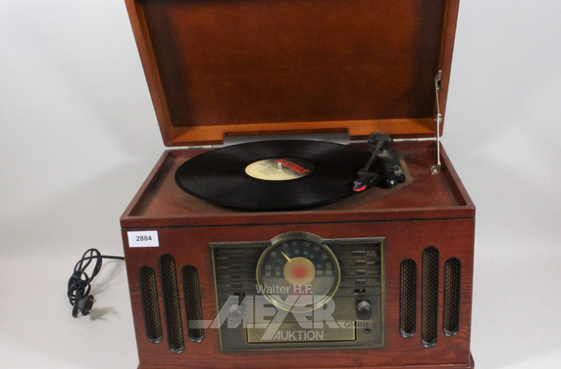 Kompakt-Disc Audio System im Holzkasten