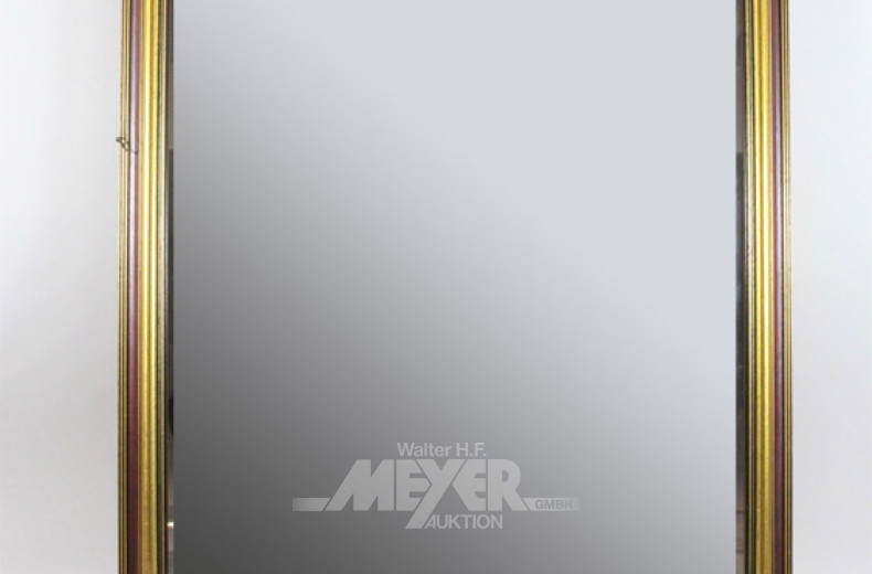 Wandspiegel, facettiert,