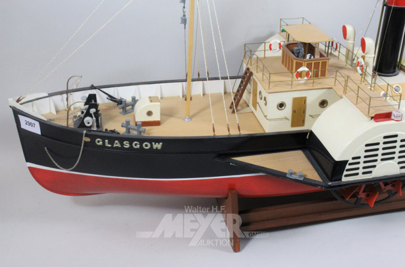 Modellschiff, bez. ''Glasgow''