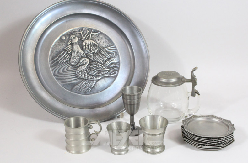 Pos. Hausrat u.a. Vasen, Karaffe,