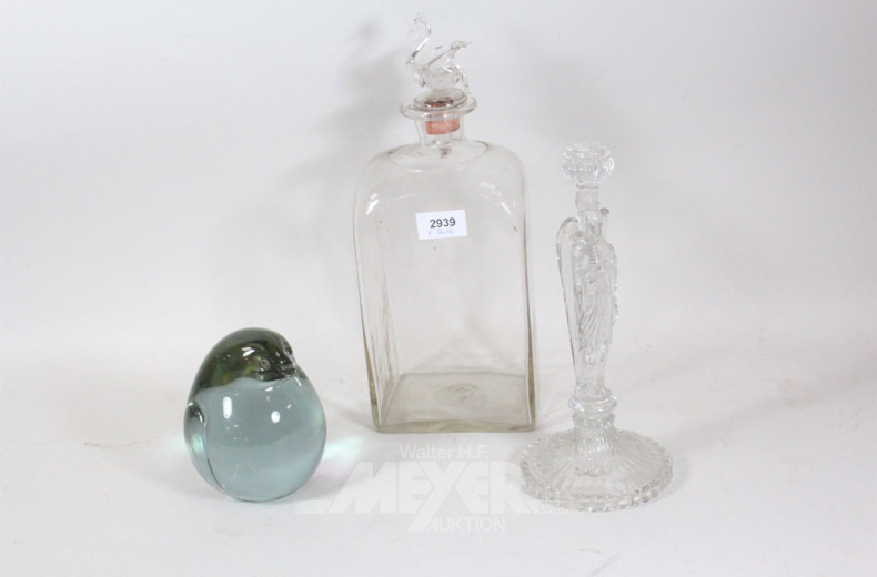 7 Glas u. Kristalldekorationen: