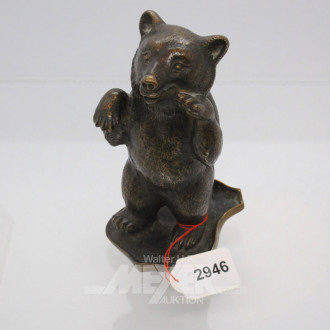 Bronze-Figur ''Bär'', Höhe: ca. 14 cm,