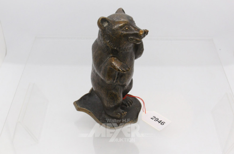 Bronze-Figur ''Bär'', Höhe: ca. 14 cm,