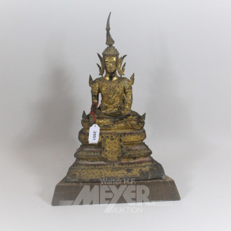 Metall-Figur ''Asiatische Gottheit''