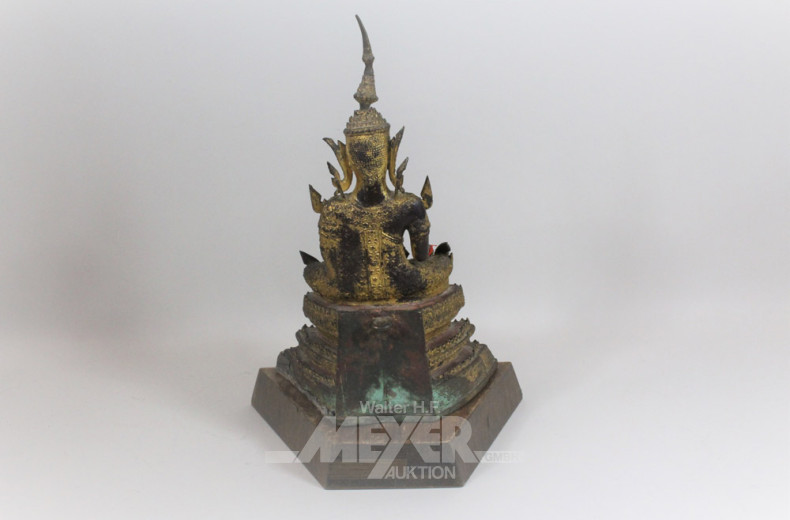 Metall-Figur ''Asiatische Gottheit''