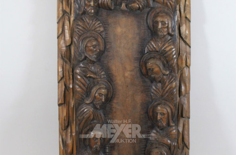 Holzrelief ''Beim Abendmahl''