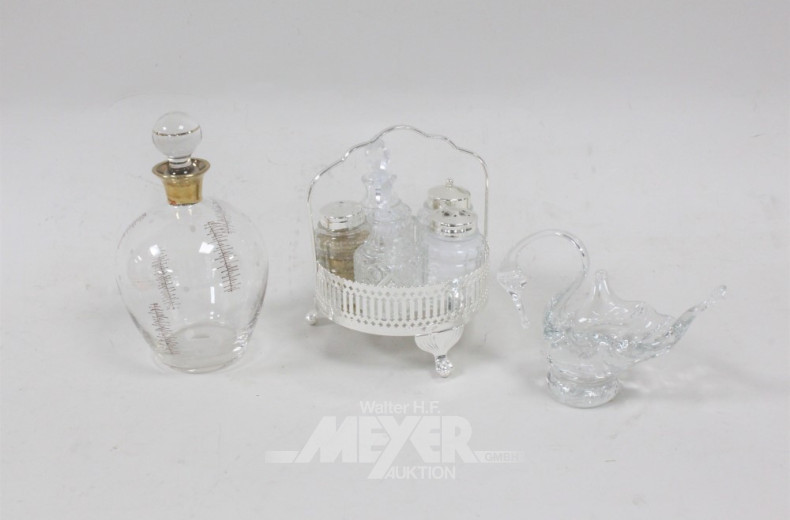 Posten Glas u. Kristall, best. aus: