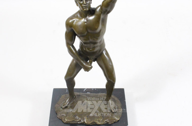 Bronzefigur ''Männlicher Akt'',
