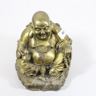 Messingfigur ''Buddha'', Höhe: ca. 21 cm