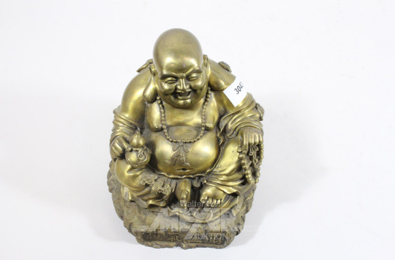 Messingfigur ''Buddha'', Höhe: ca. 21 cm