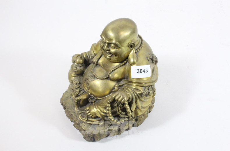 Messingfigur ''Buddha'', Höhe: ca. 21 cm