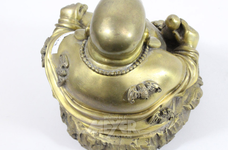 Messingfigur ''Buddha'', Höhe: ca. 21 cm