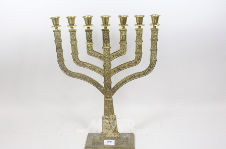 Chanukkah Messing-Kerzenleuchter,